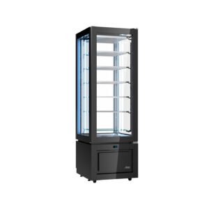 VITRINE LUXOR SLIM PRETA KG6A (-25º-15º) ESTÁTICA