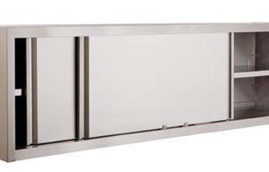 ARMÁRIO MURAL DE PAREDE C/PORTAS 1500X400X600 INOX