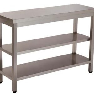 BANCADA DE TRABALHO 2 PRAT. 1000X600X850 INOX