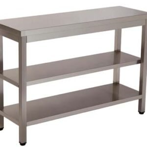 BANCADA DE TRABALHO 2 PRAT. 1500X600X850 INOX