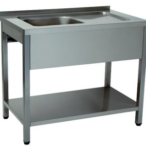 BANCADA DE LAVAGEM 1 CUBA 1400X600X850 INOX