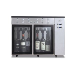 DISPENSADOR VINHO 6 GARRAFAS UDSOMMELIER6 INOX