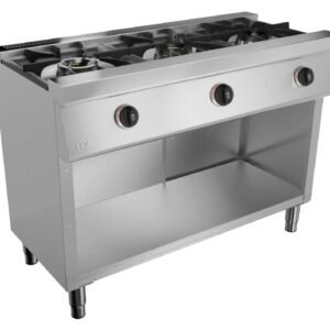 UDFG5K201G FOGAO GAS 3 QUEIMADORES C/ ARMAR ABERTO