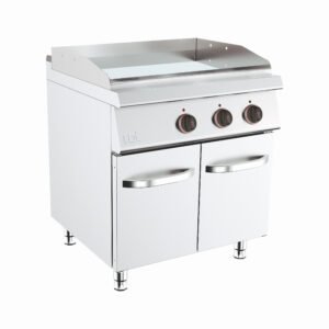 UDFT7DLAPE FRY-TOP DUPLO LISO + ARMA. C/ PORTA