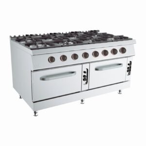 UDFO98FG FOGÃO GAS 8Q C/ 2 FORNOS GAS 8x10KW+2x6KW